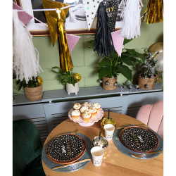 Zlatý pohár discokoule s brčkem